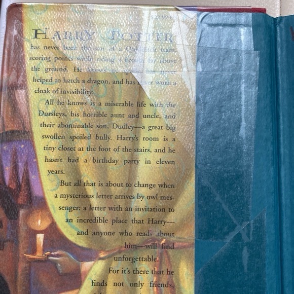 Harry Potter and the Sorcerer’s Stone Hardcover Book - Picture 6 of 8